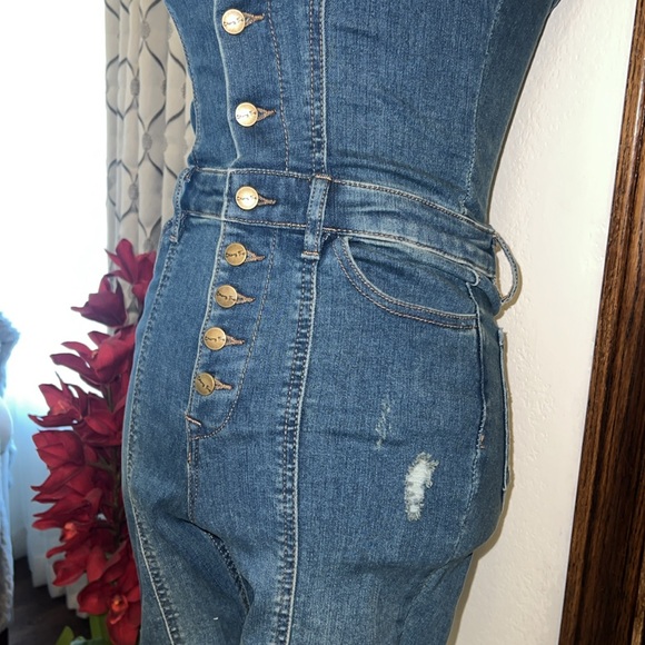 Denim Overalls Jumpsuit - Picture 5 of 5